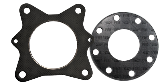 A Pair Of Graphite Gaskets